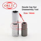 ORLTL Common Rail Injector Pressure Cap Removal Tool Nozzle Cap Nut Disassembly Tool 14mm 15mm 19mm
